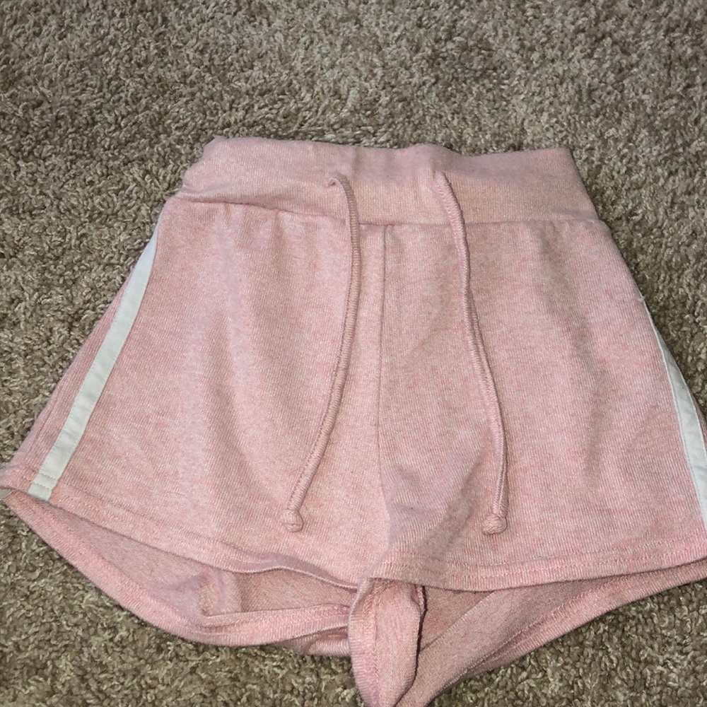 pink baggy shorts